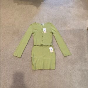 Tiger Mist Lime Kids Dress Set